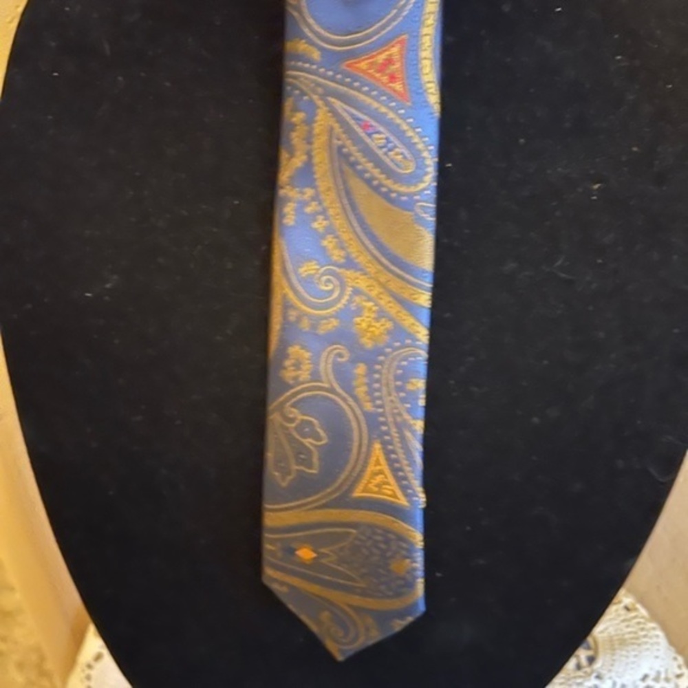 Kingsley The Rack Men's Tie Necktie Paisley Made in Ireland